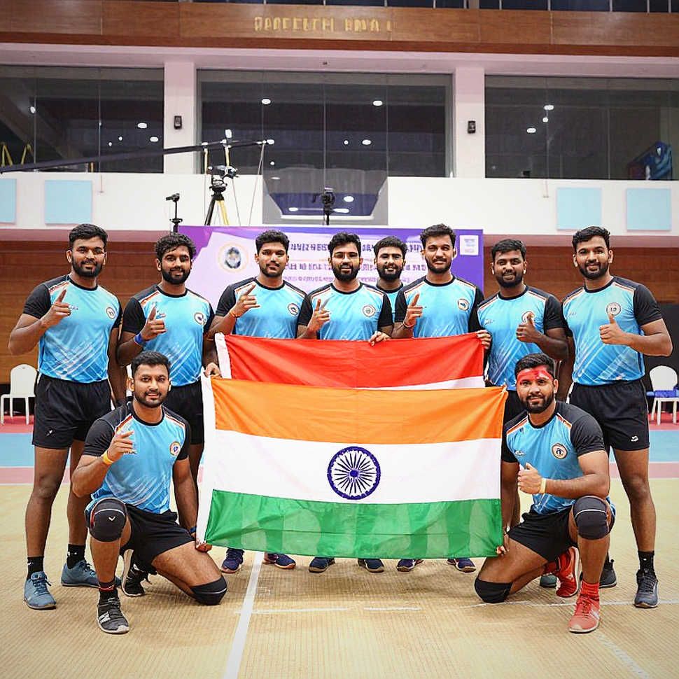 এশিয়ান গেমস ২০২৬ কাবাডি: ৫৬ পয়েন্টের ব্যবধান, কয়েক পয়েন্টের কষ্ট — শেষ চারে ভারত, ইরান, থাইল্যান্ড, চাইনিজ তাইপে এশিয়ান গেমস ২০২৬ কাবাডি: ৫৬ পয়েন্টের ব্যবধান, কয়েক পয়েন্টের কষ্ট — শেষ চারে ভারত, ইরান, থাইল্যান্ড, চাইনিজ তাইপে